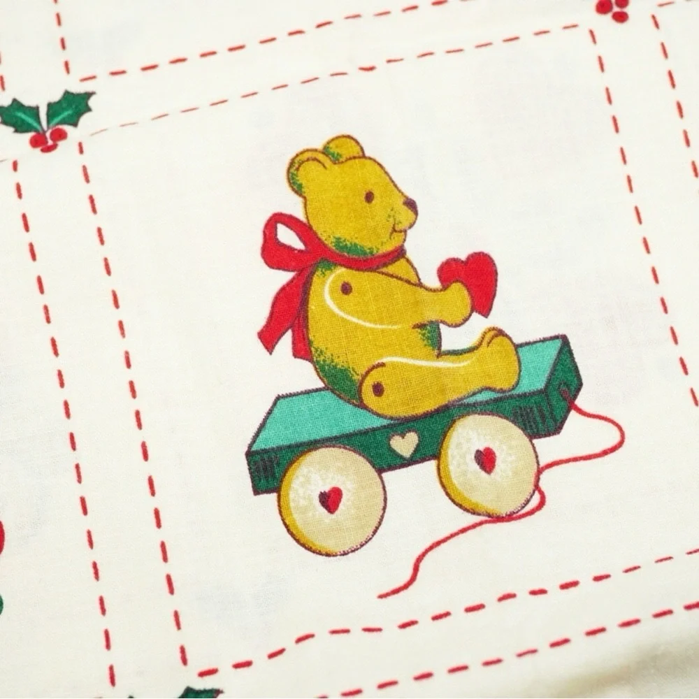 Vintage Christmas Quilt 40x48”in Noel Folk Art Toys Country Classics by Ameritex